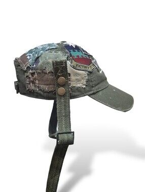 Handmade Green Canvas Ball Cap